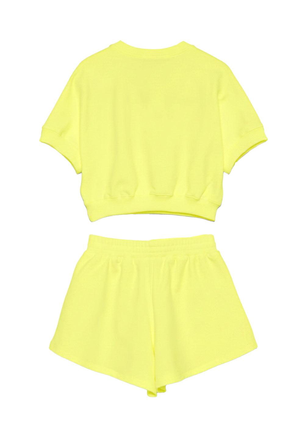 Completo felpa giallo per bambina