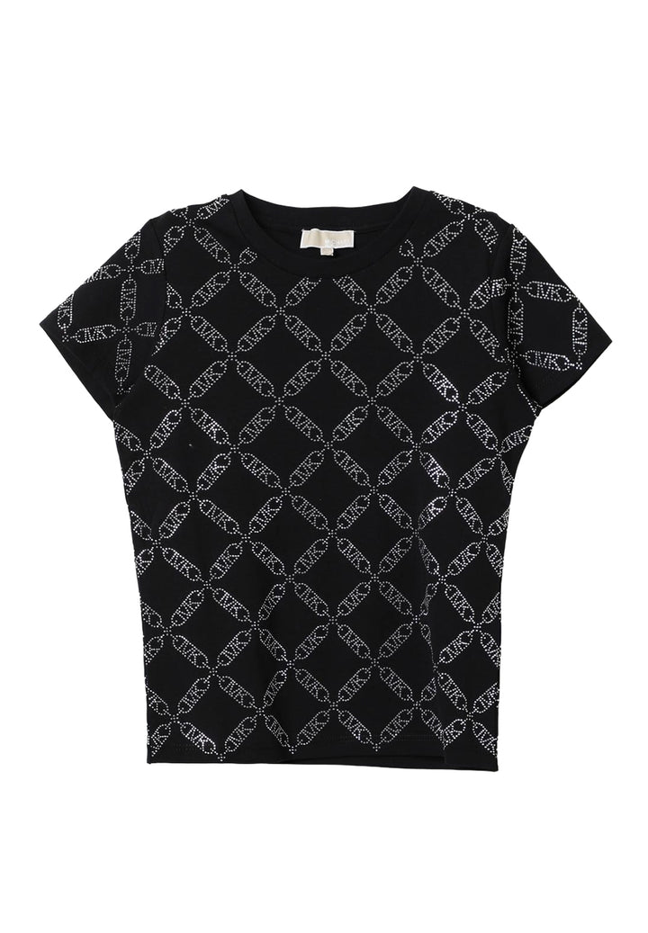 T-shirt nera per bambina
