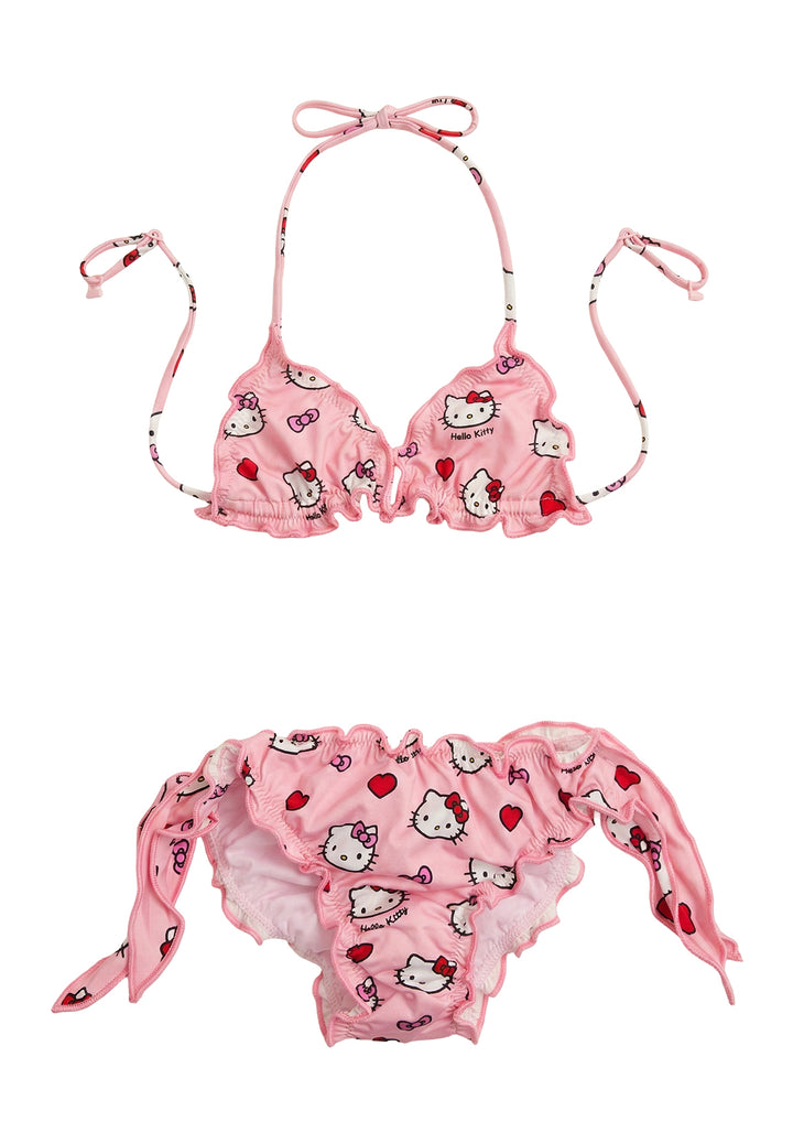 Costume bikini rosa per bambina