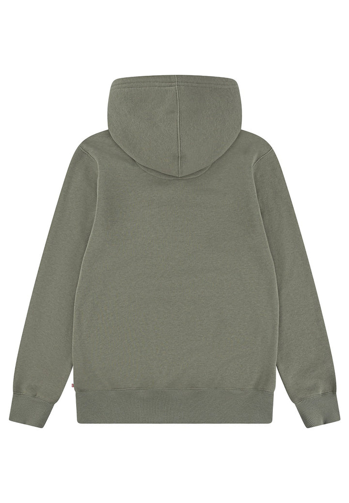 Felpa cappuccio verde per bambino