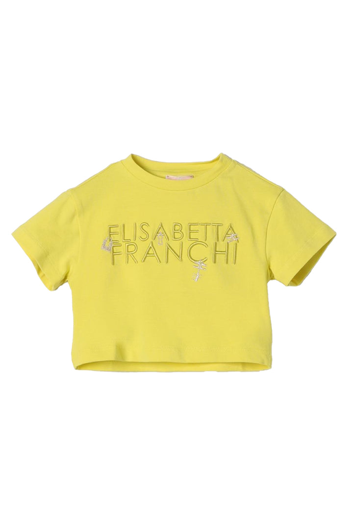 T-shirt gialla per neonata