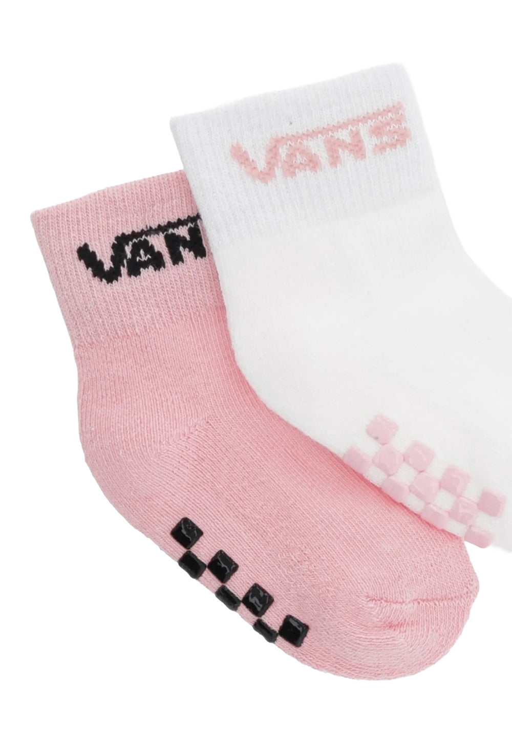 Calze bianco-rosa per neonata
