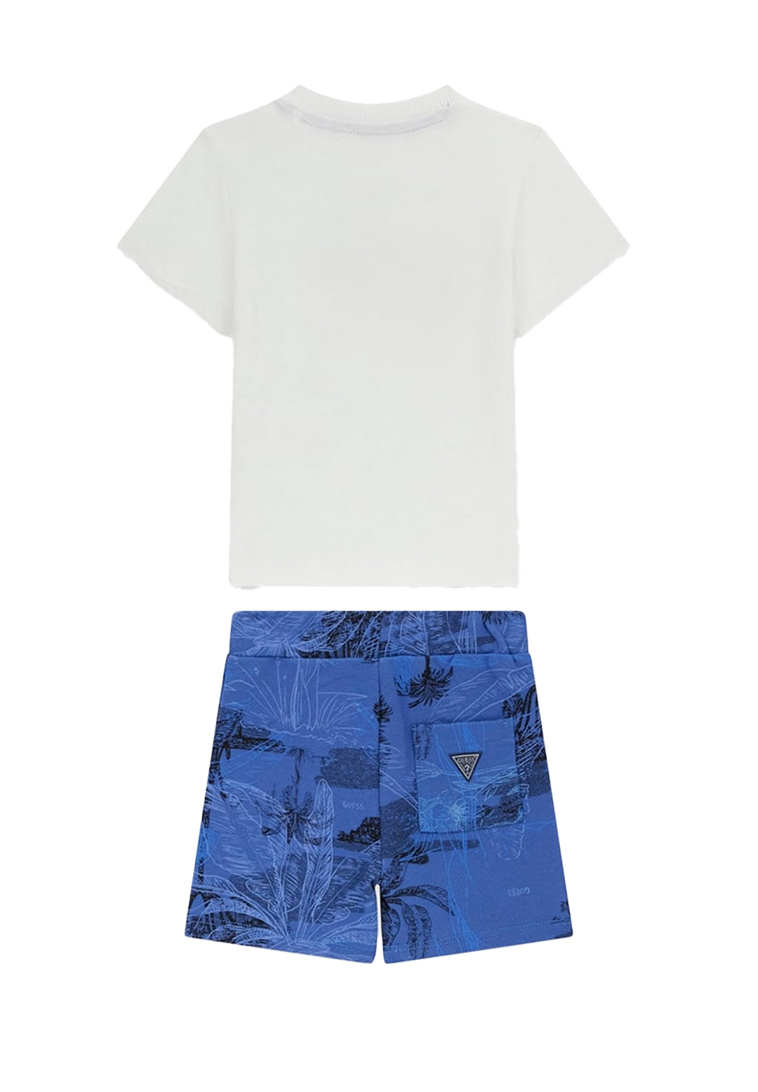 Completo bianco-blu per neonato