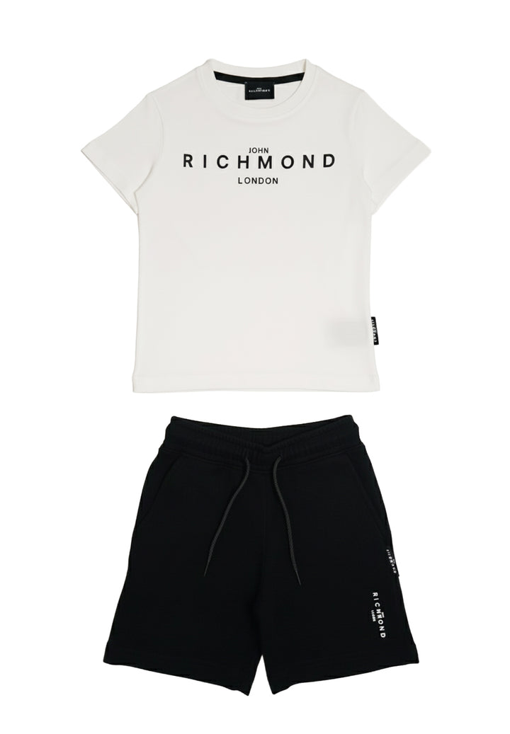 Completo bianco-nero per bambino