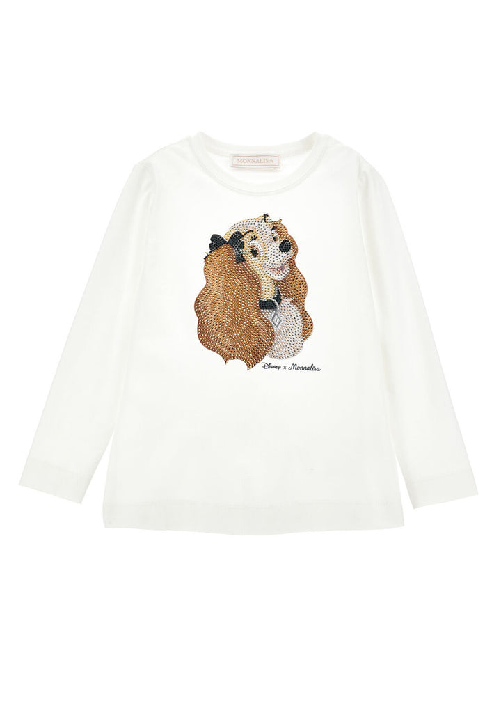 Cream t-shirt for girls