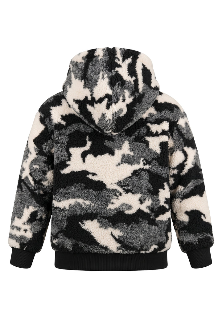Giubbotto teddy nero per bambino