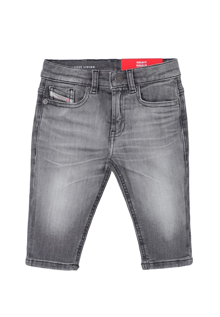 Jeans grigio per neonato