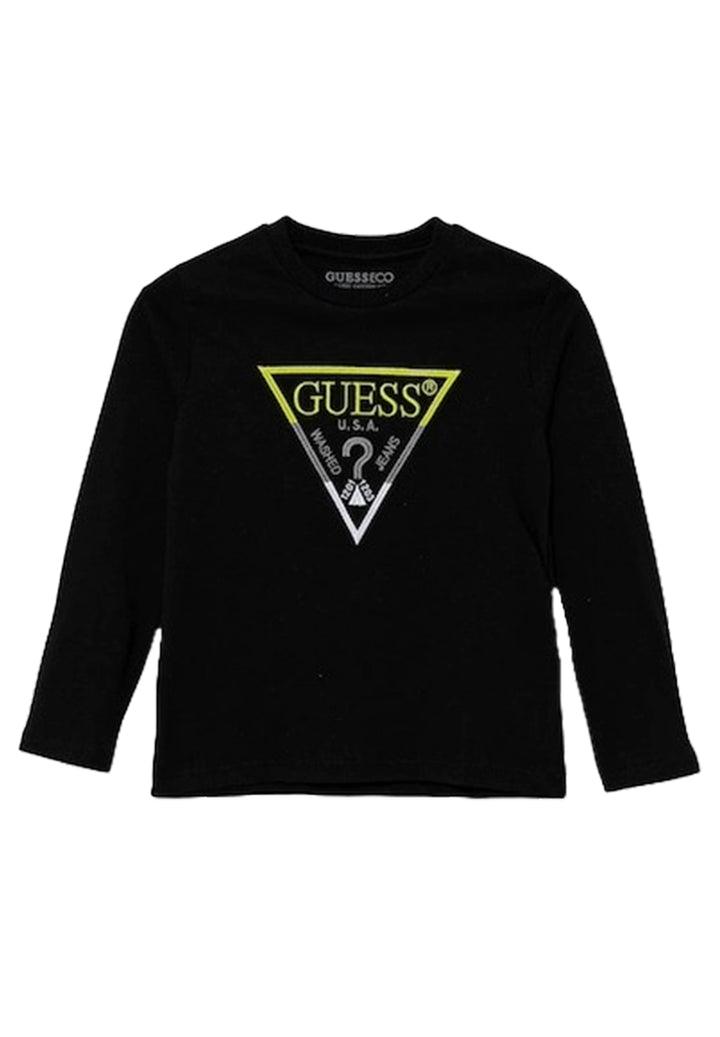 T-shirt nera per bambino