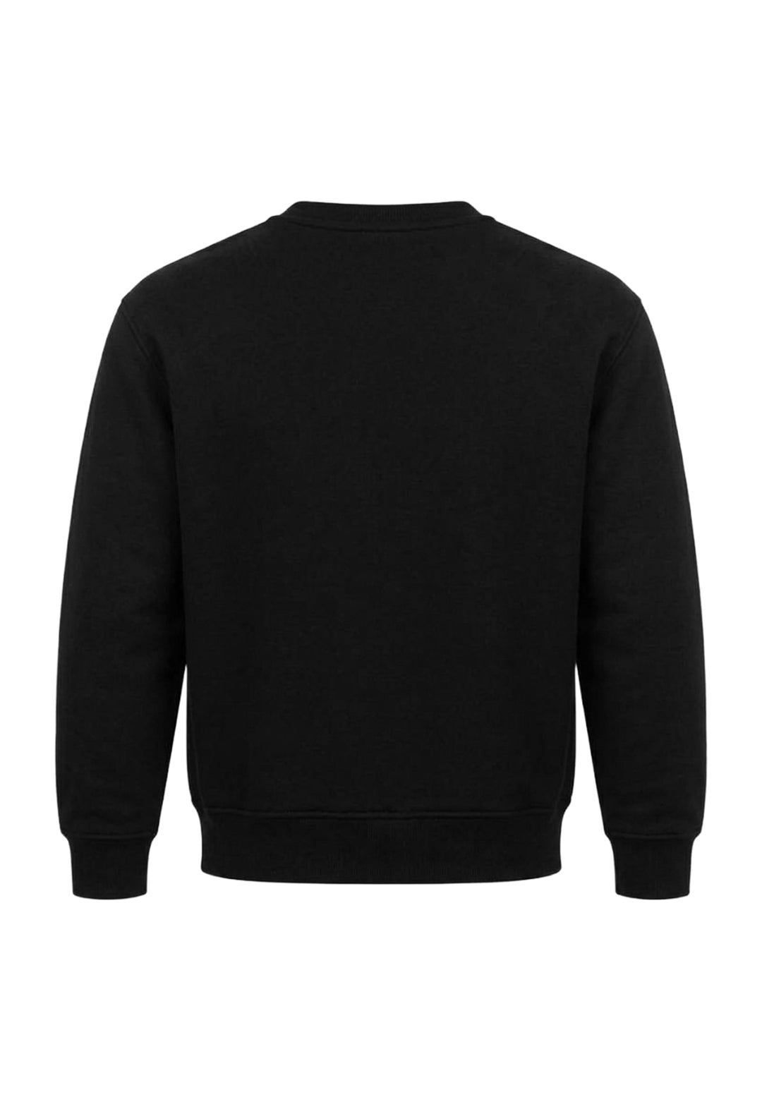 Felpa girocollo nera unisex