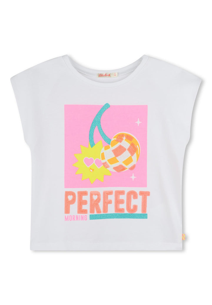 T-shirt bianca per bambina