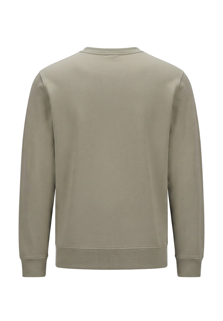 Felpa girocollo grigio per bambino
