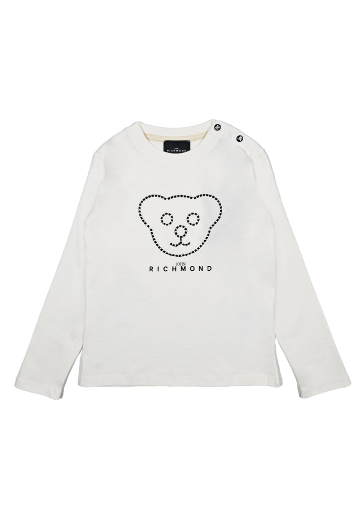 T-shirt bianca per neonata