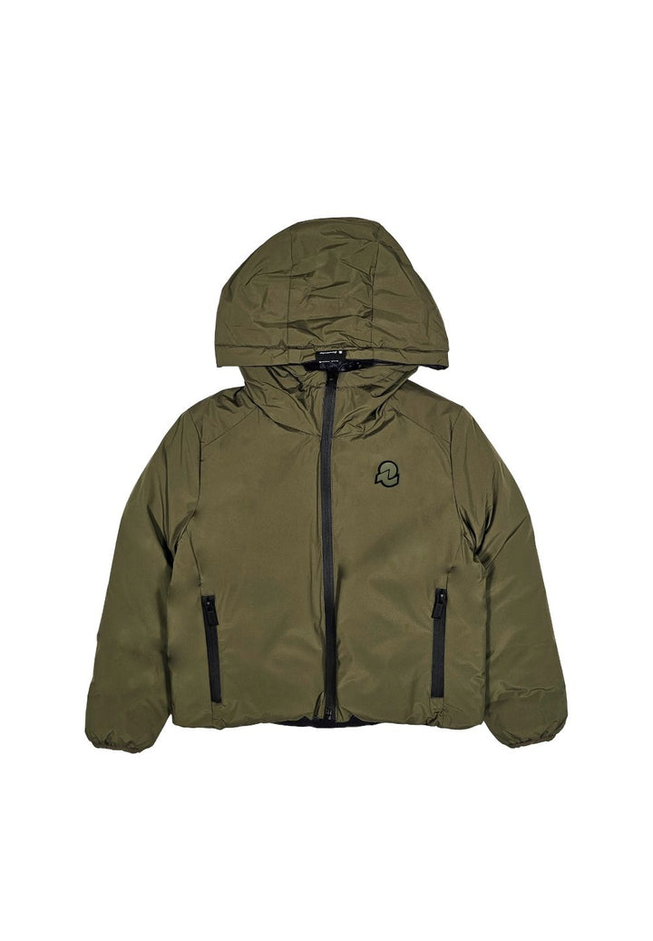 Green-blue reversible jacket for boys