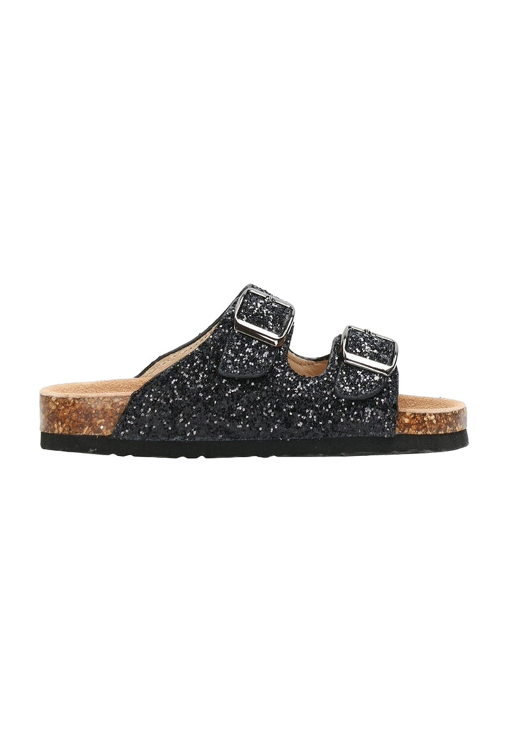 Sandali glitter neri per bambina