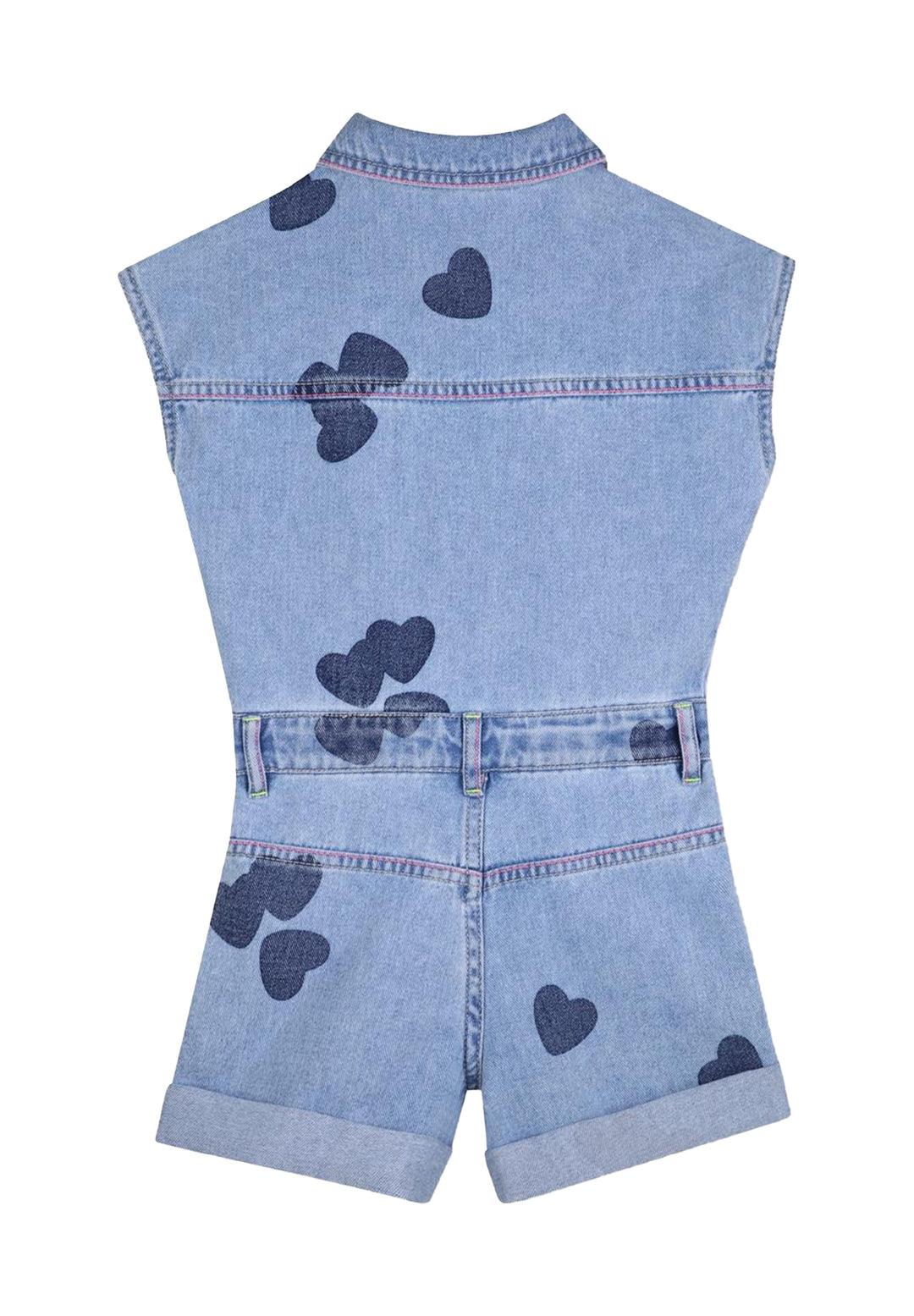 Tuta denim blu per bambina