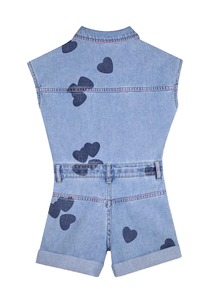 Tuta denim blu per bambina