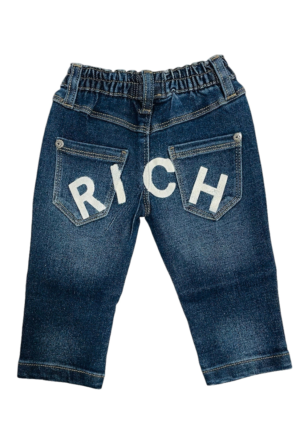Jeans blu denim per neonato