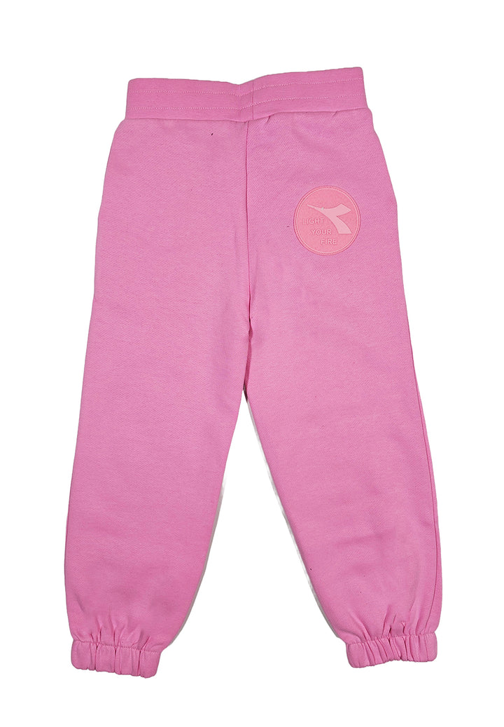 Pink fleece trousers for girls