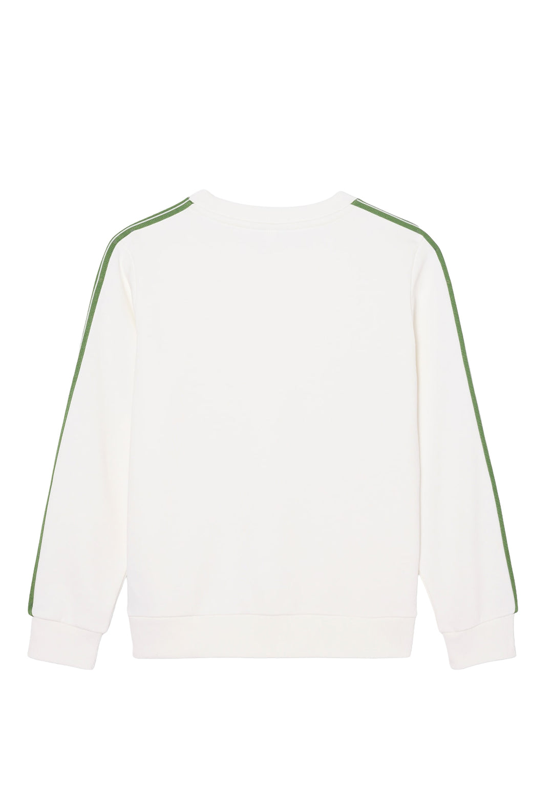 Felpa girocollo bianca per bambino