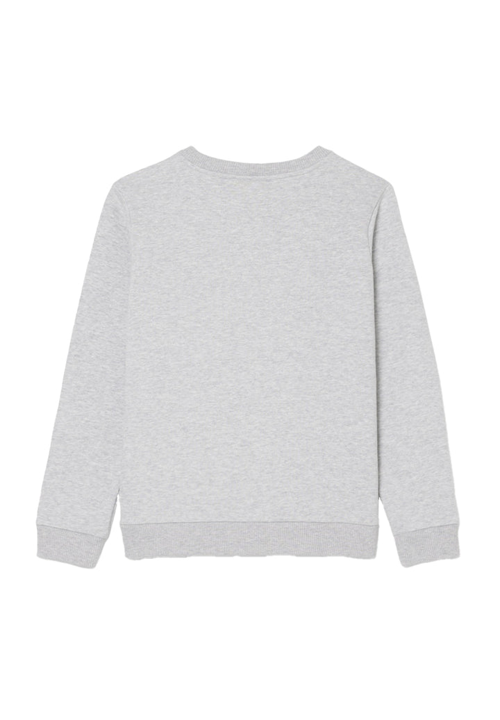 Felpa girocollo grigio per bambino
