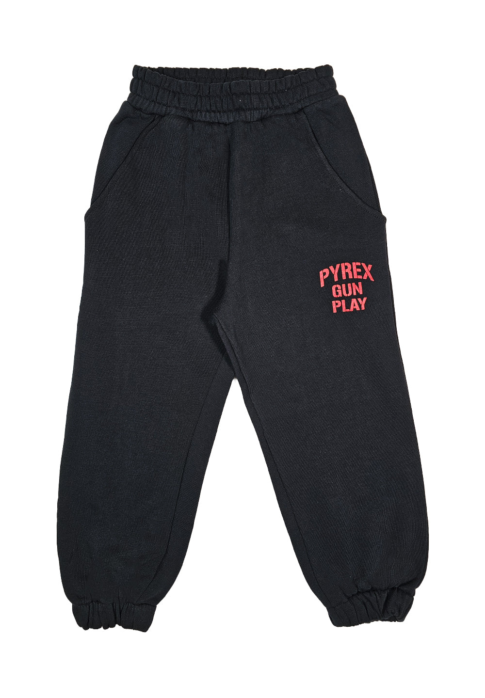 Black fleece trousers for boy