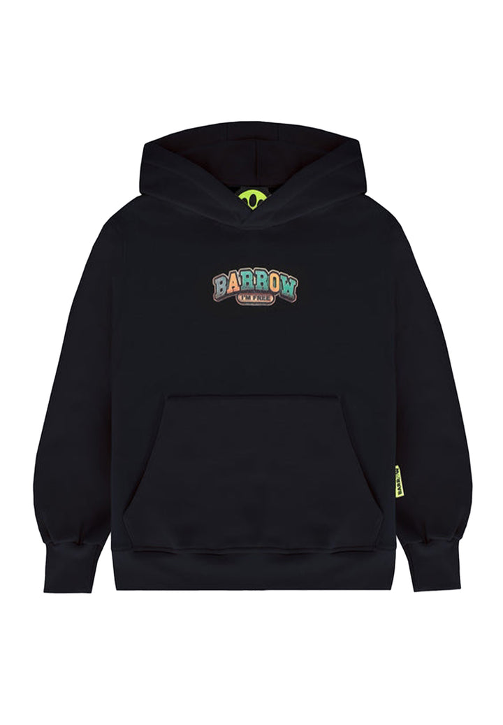 Felpa cappuccio nera unisex