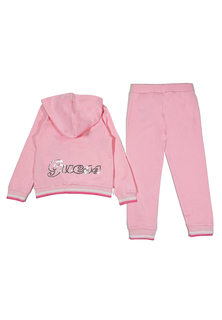 Completo felpa rosa cipria per bambina