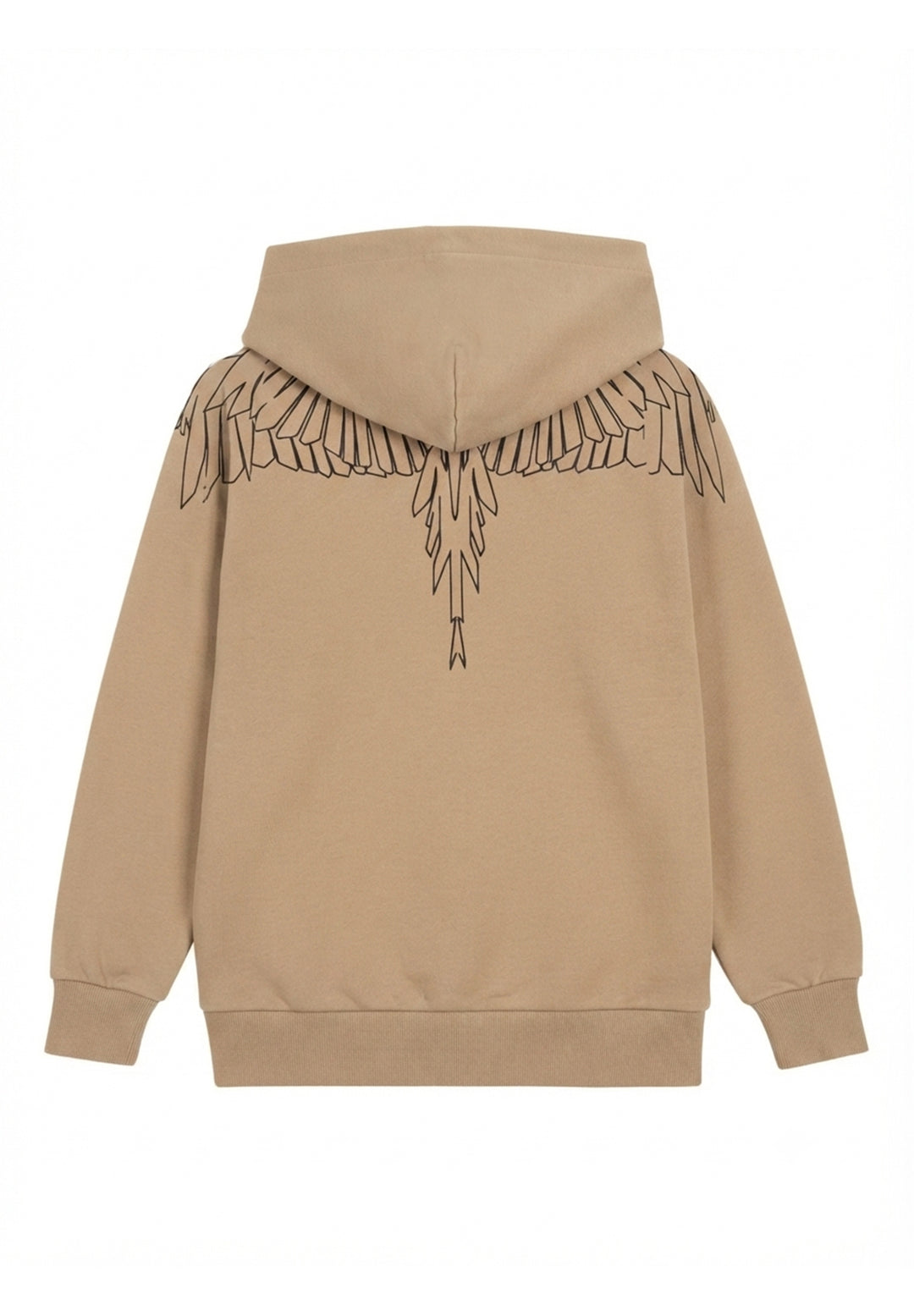 Felpa cappuccio beige per bambino