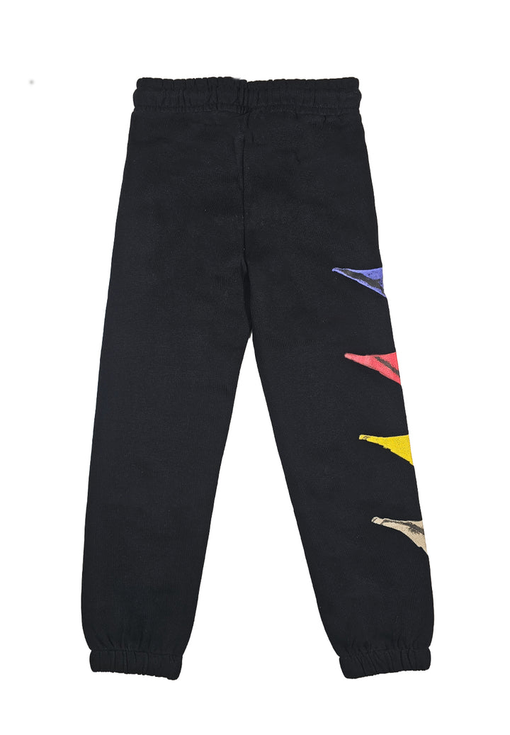 Black fleece trousers for boy