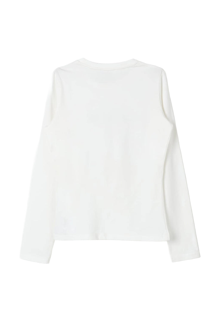 T-shirt bianca per bambina