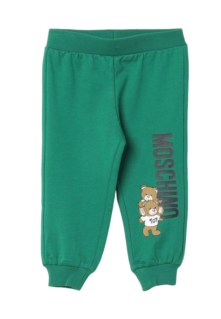 Pantalone felpa verde per neonato