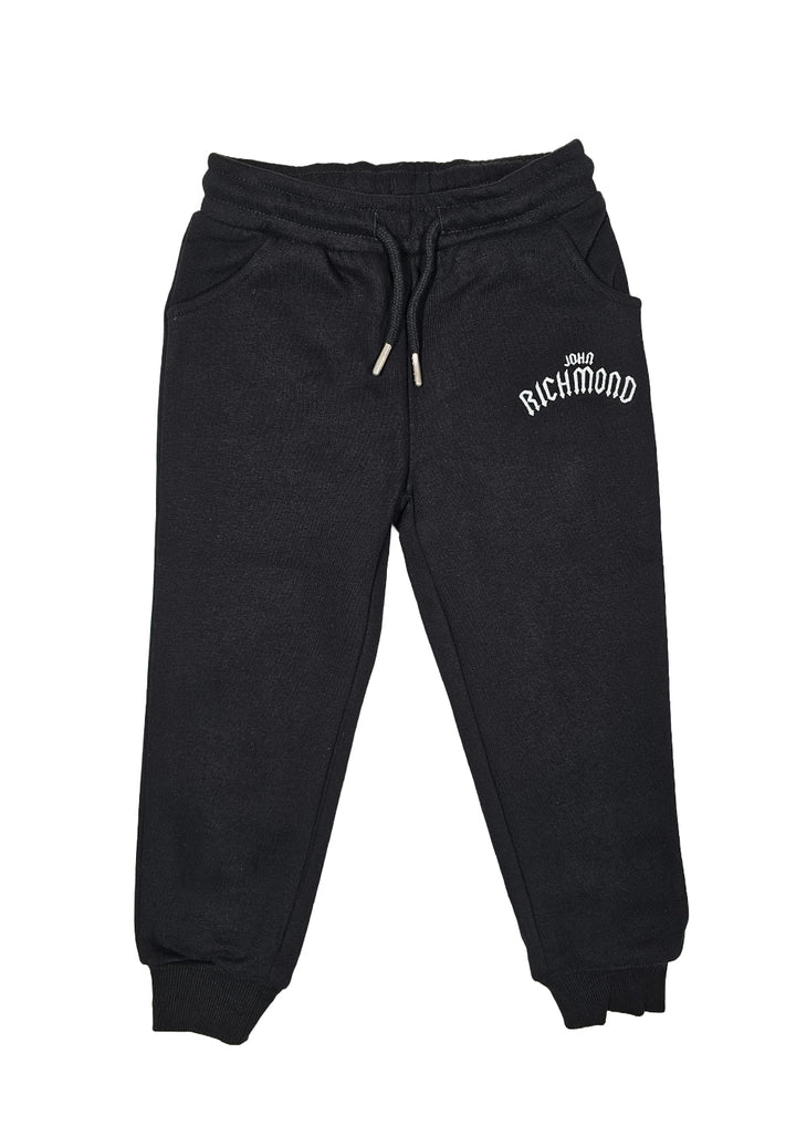 Black fleece trousers for boy