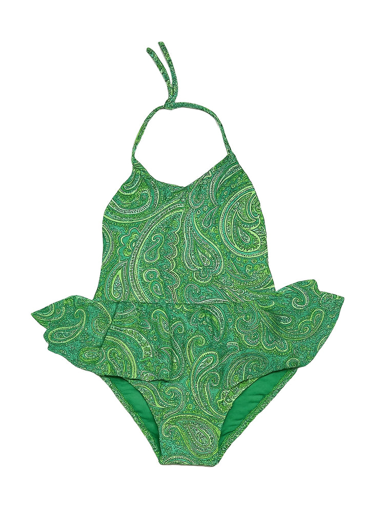 Costume intero verde per neonata