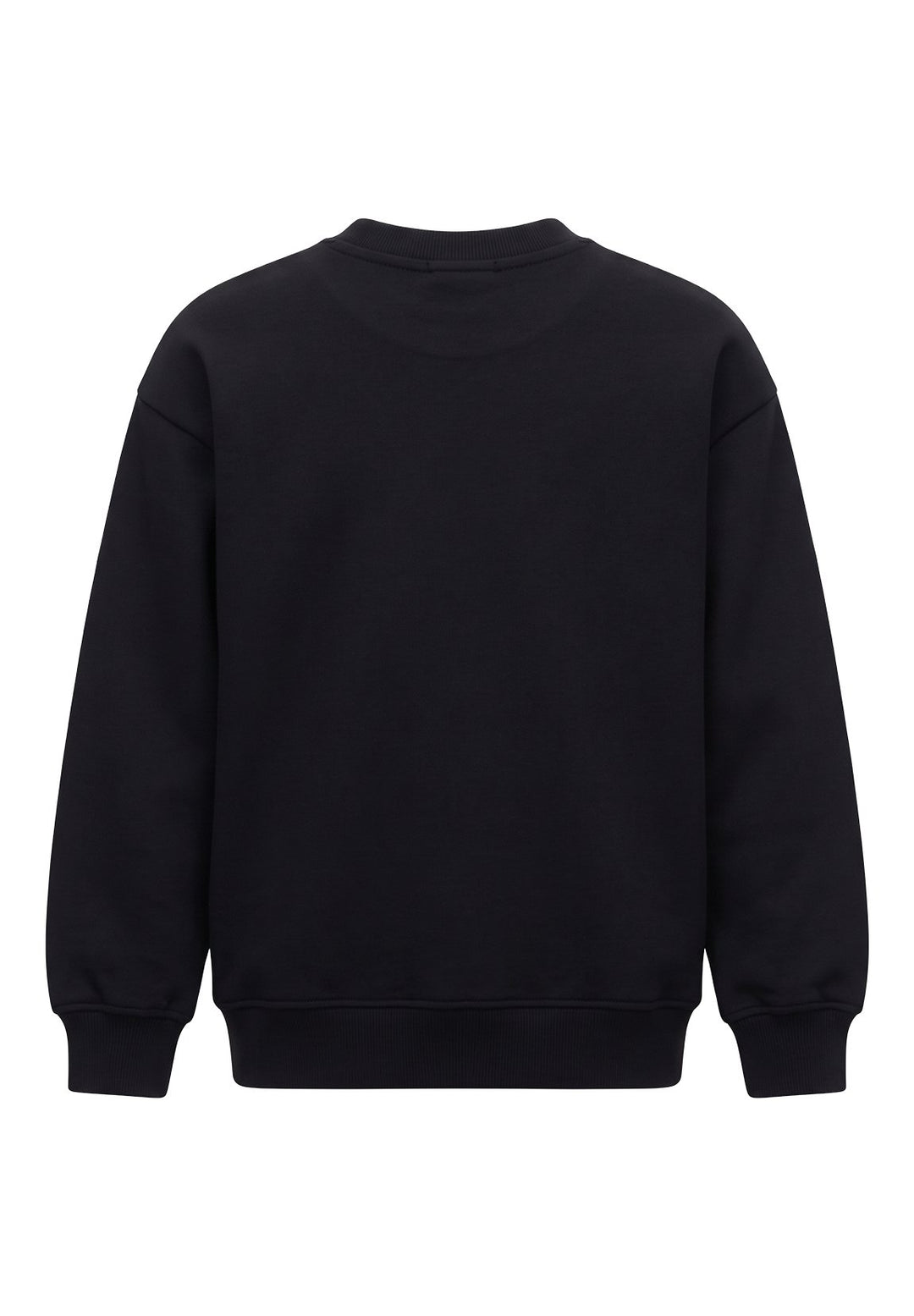 Felpa girocollo nera unisex