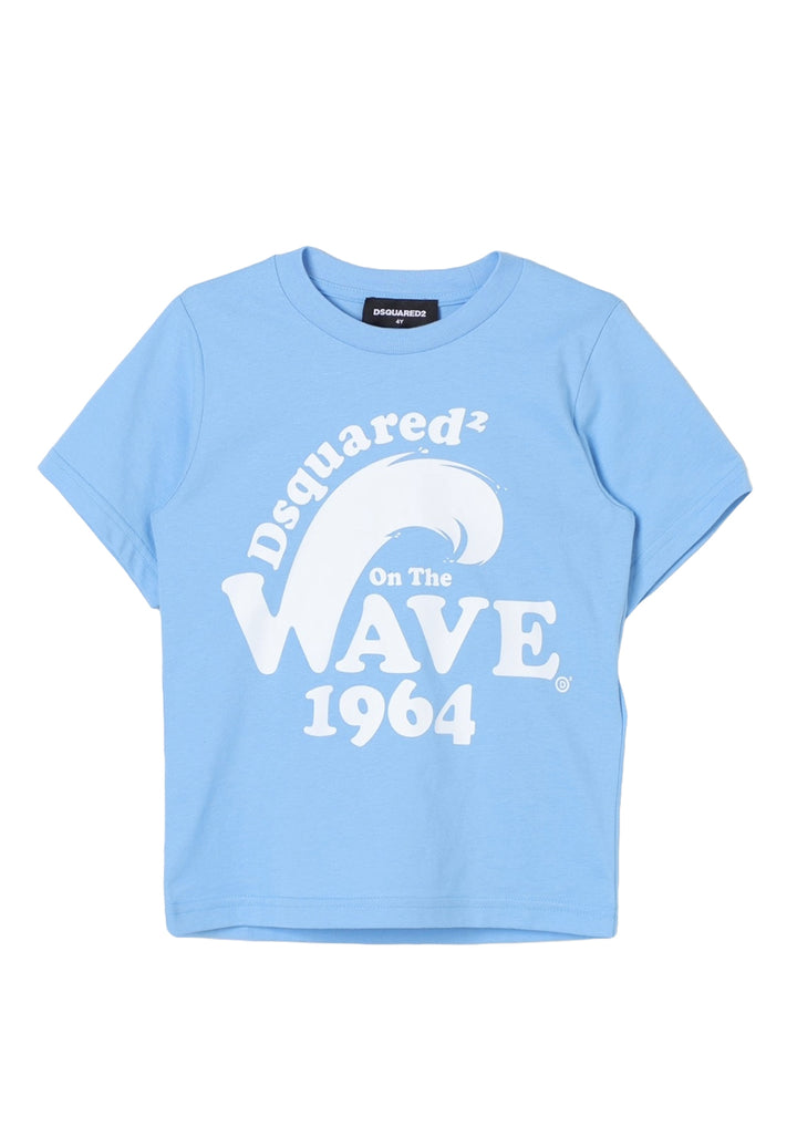T-shirt celeste per bambino