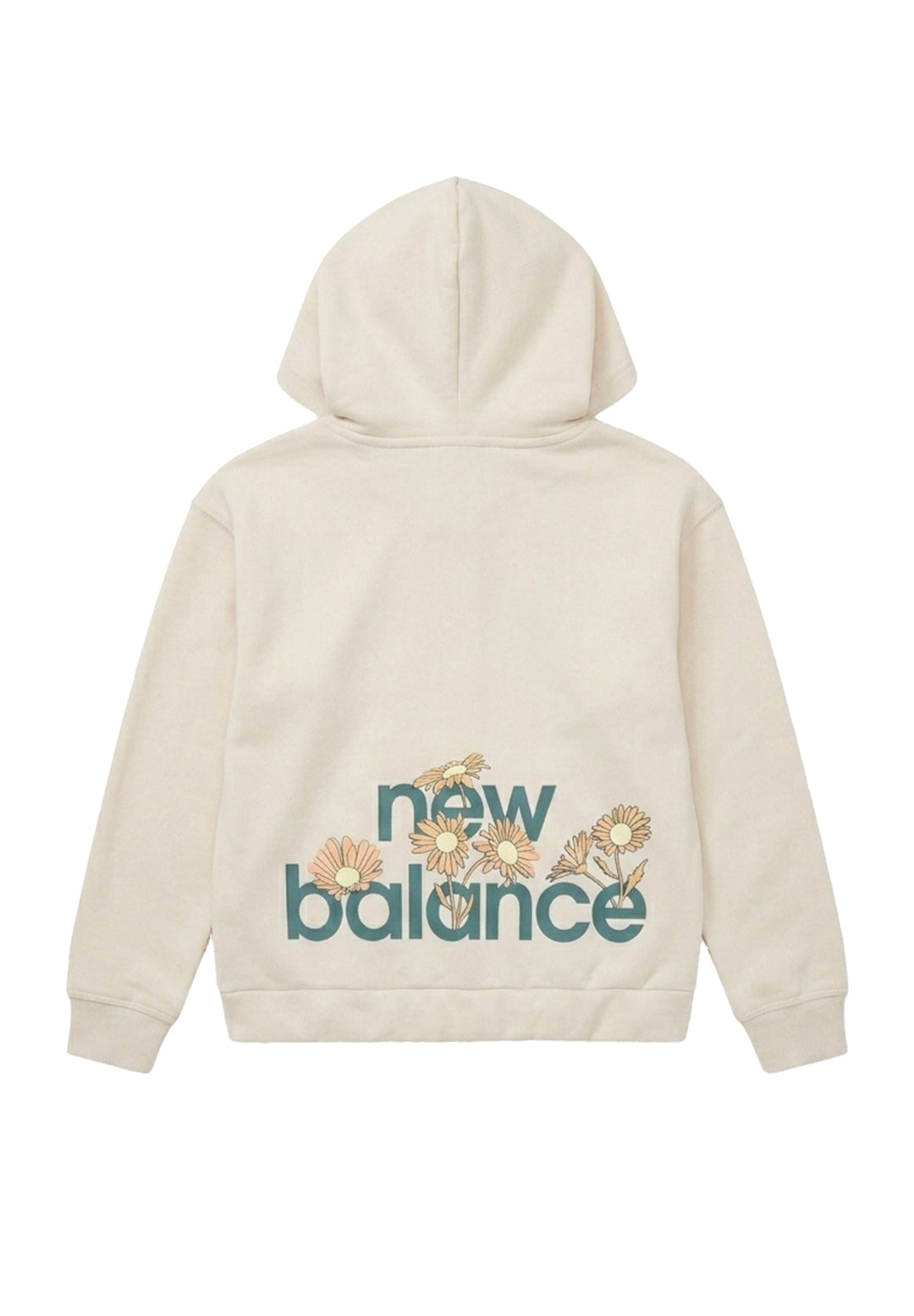 Felpa zip beige per bambina