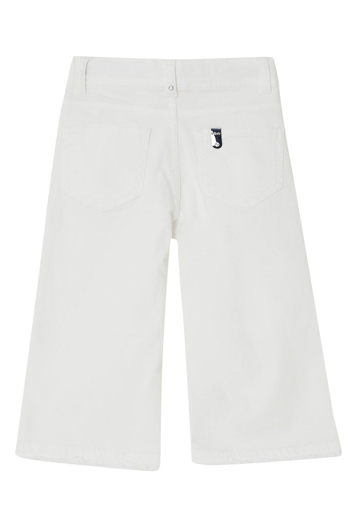 Pantalone bianco per neonata