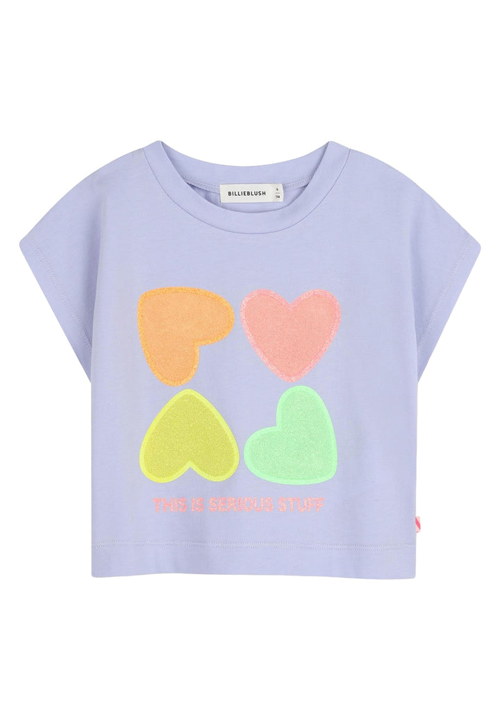 T-shirt blu per bambina