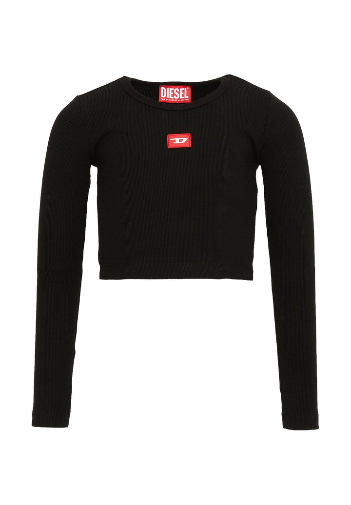 T-shirt nera per bambina