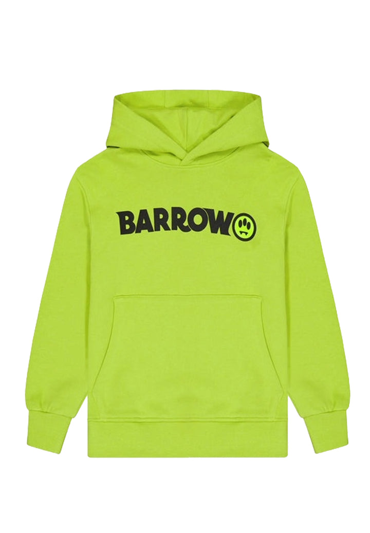 Felpa cappuccio lime per bambino