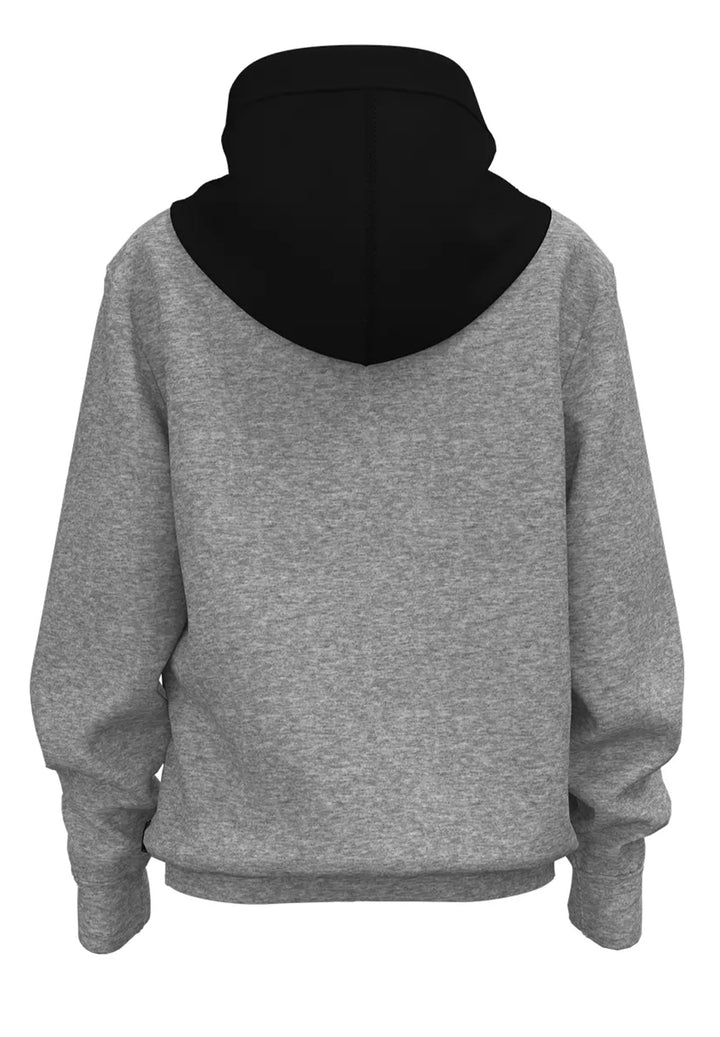 Grey-black hoodie for kids