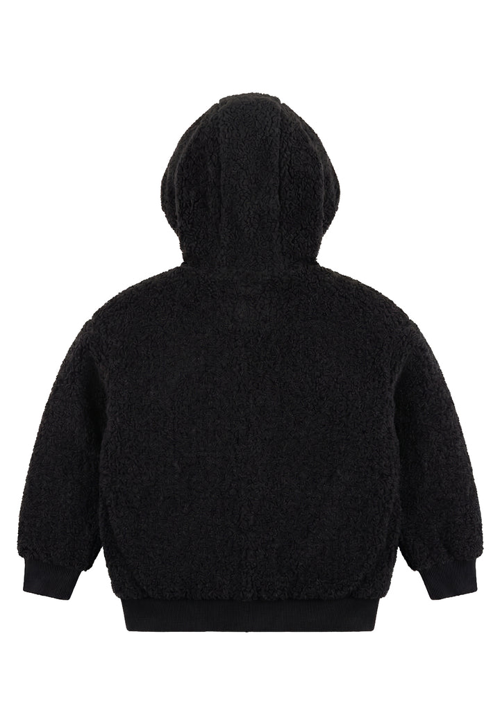 Giubbotto teddy nero per bambino