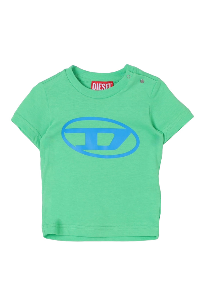 T-shirt verde per neonato