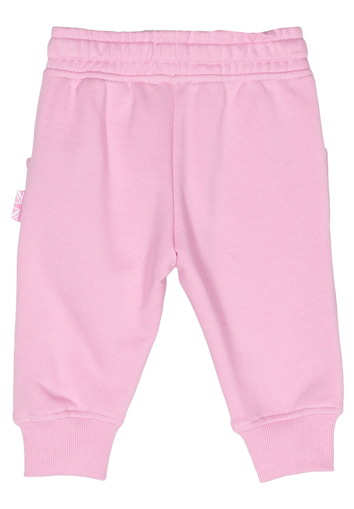 Pantalone felpa rosa per neonata