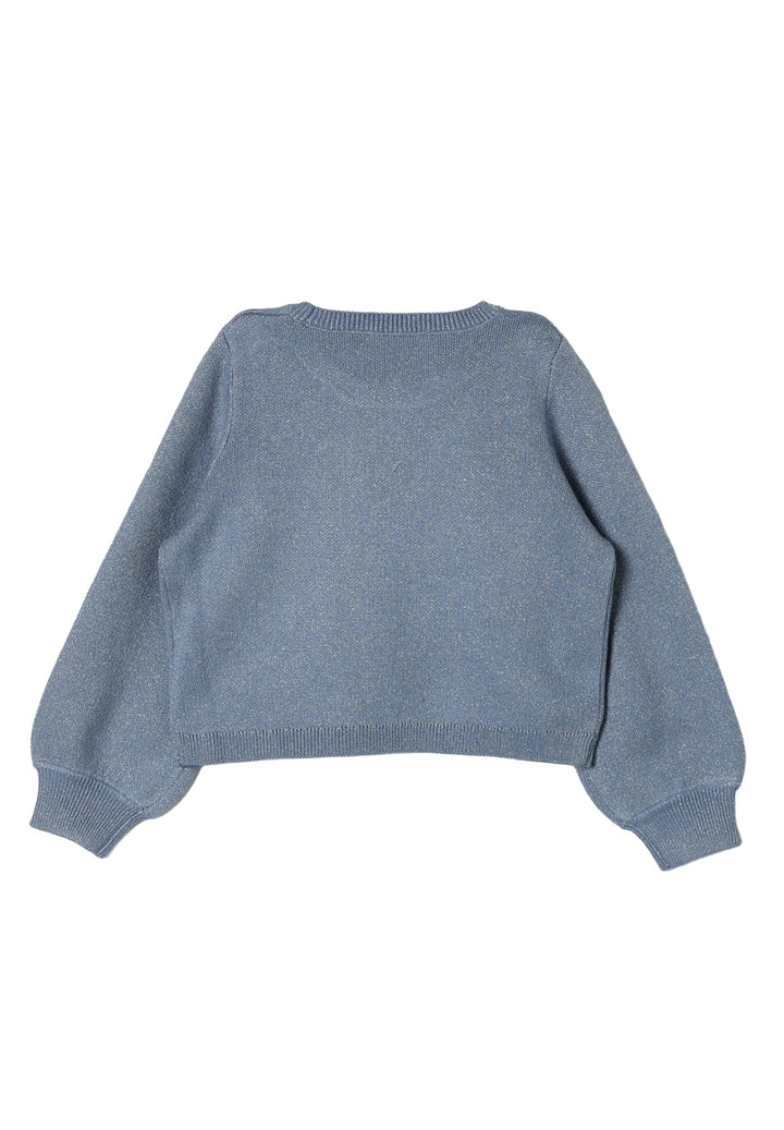 Maglione celeste per bambina