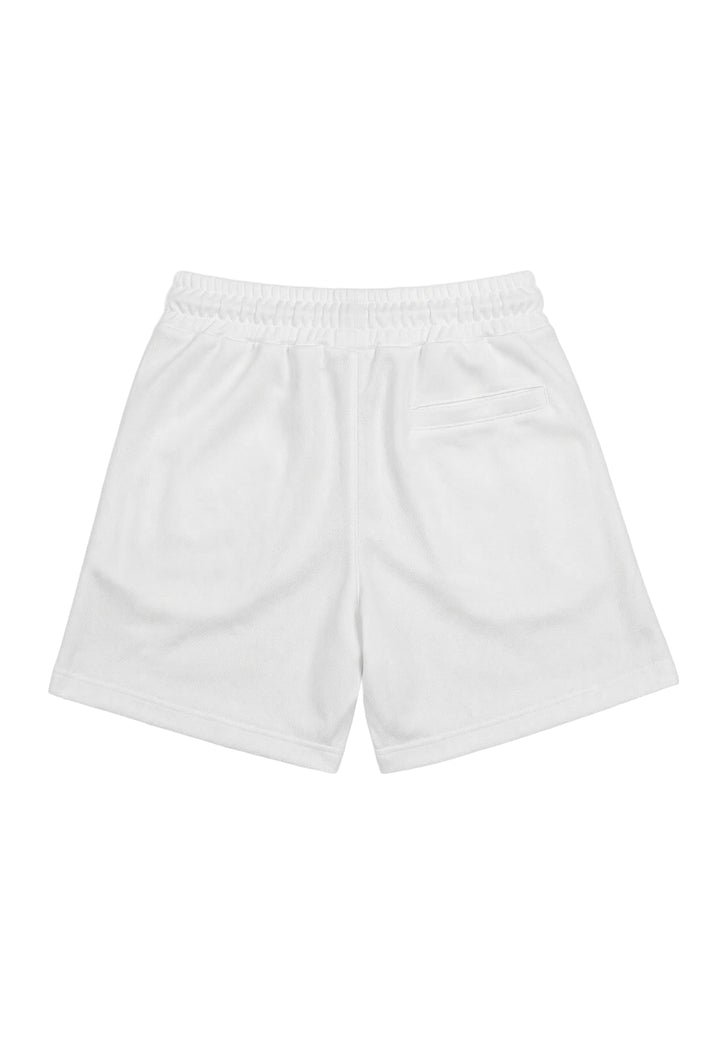 Short felpa bianco per bambina