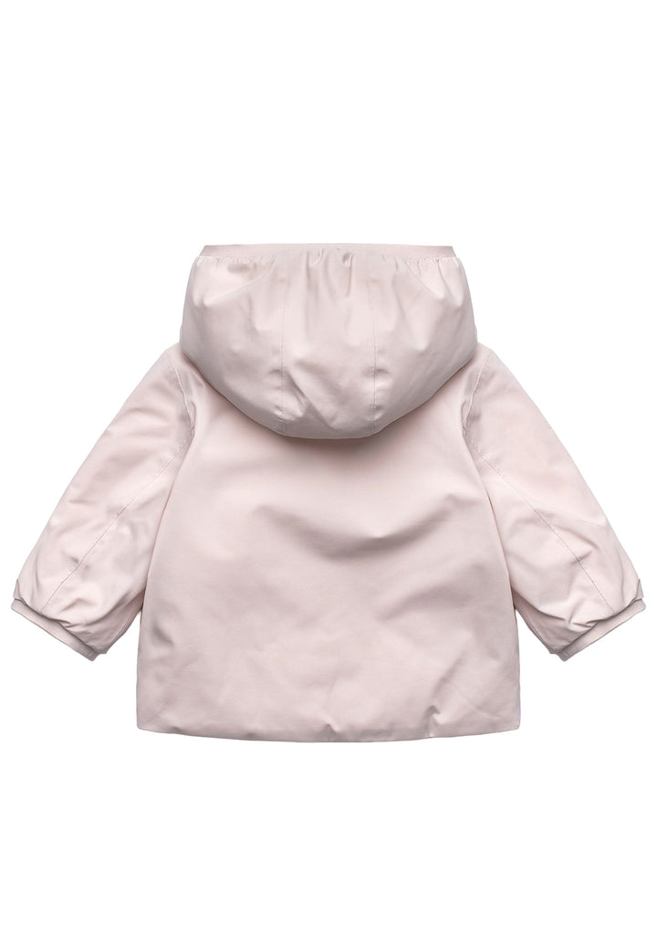 Giubbotto reversibile rosa-bianco per neonata