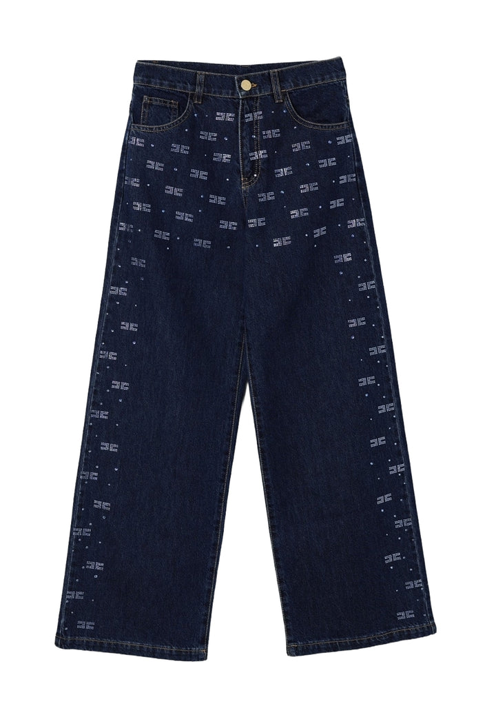 Jeans blu denim per bambina