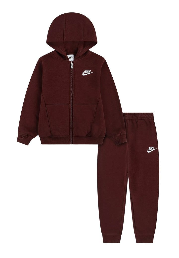 Completo felpa bordeaux per bambino