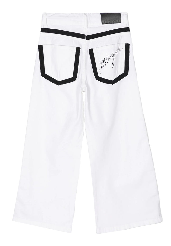 Jeans bianchi per bambina